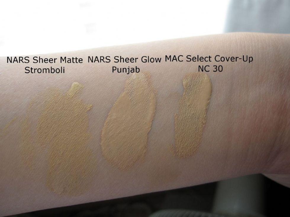 Makeup forever hd foundation vs nars sheer glow